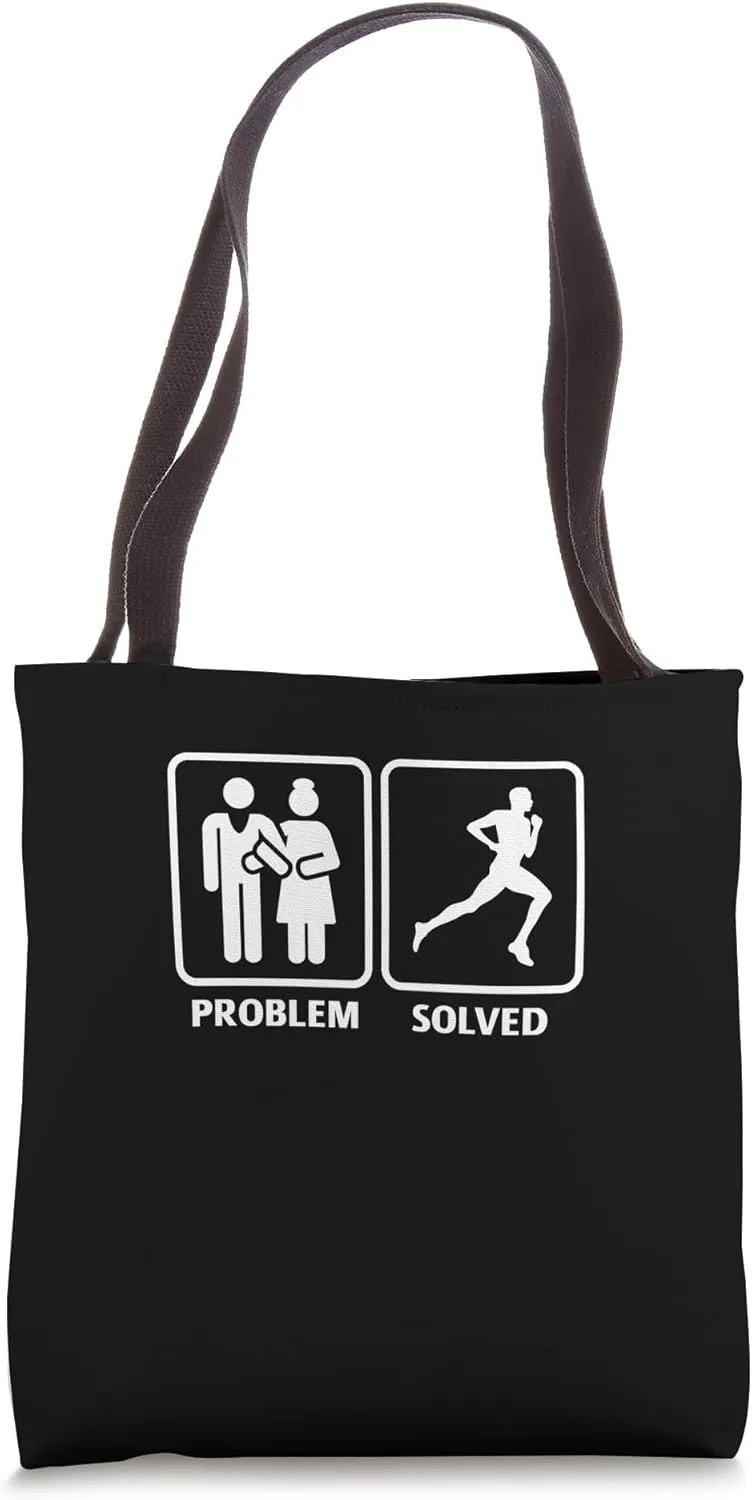 Problem Solved Running Jogging Endurance Training Athlete Tote Bag