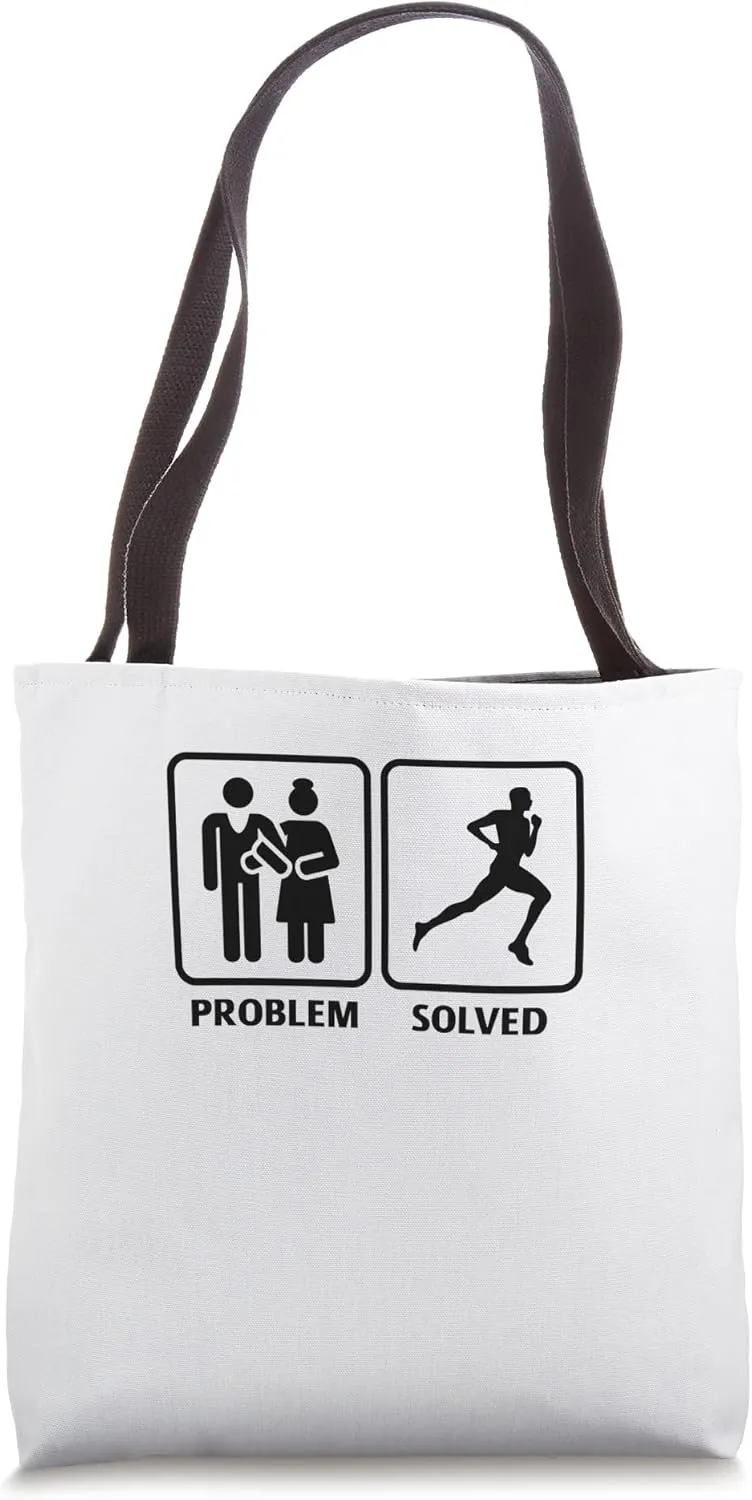 Problem Solved Running Jogging Endurance Training Athlete Tote Bag