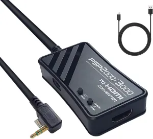 PSP2000/PSP3000 to HDMI Converter, HDMI Cable for PSP2000/PSP3000 Handheld Console.