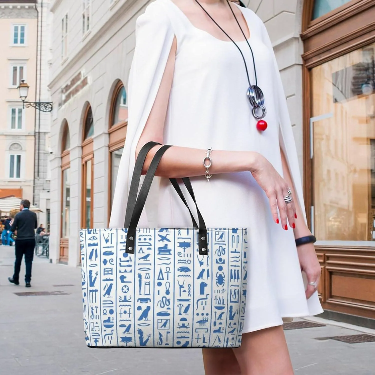 PU Leather Shoulder Bag for Women Beach Tote Bag Aesthetic Tote Bag Hippie Bag Clutch Bag