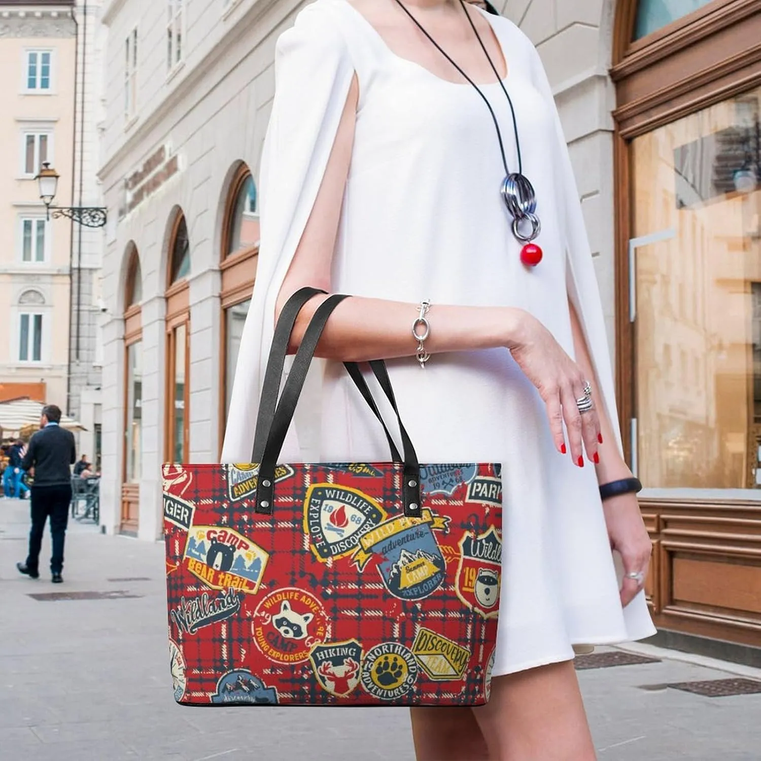 PU Leather Shoulder Bag for Women Beach Tote Bag Aesthetic Tote Bag Hippie Bag Clutch Bag