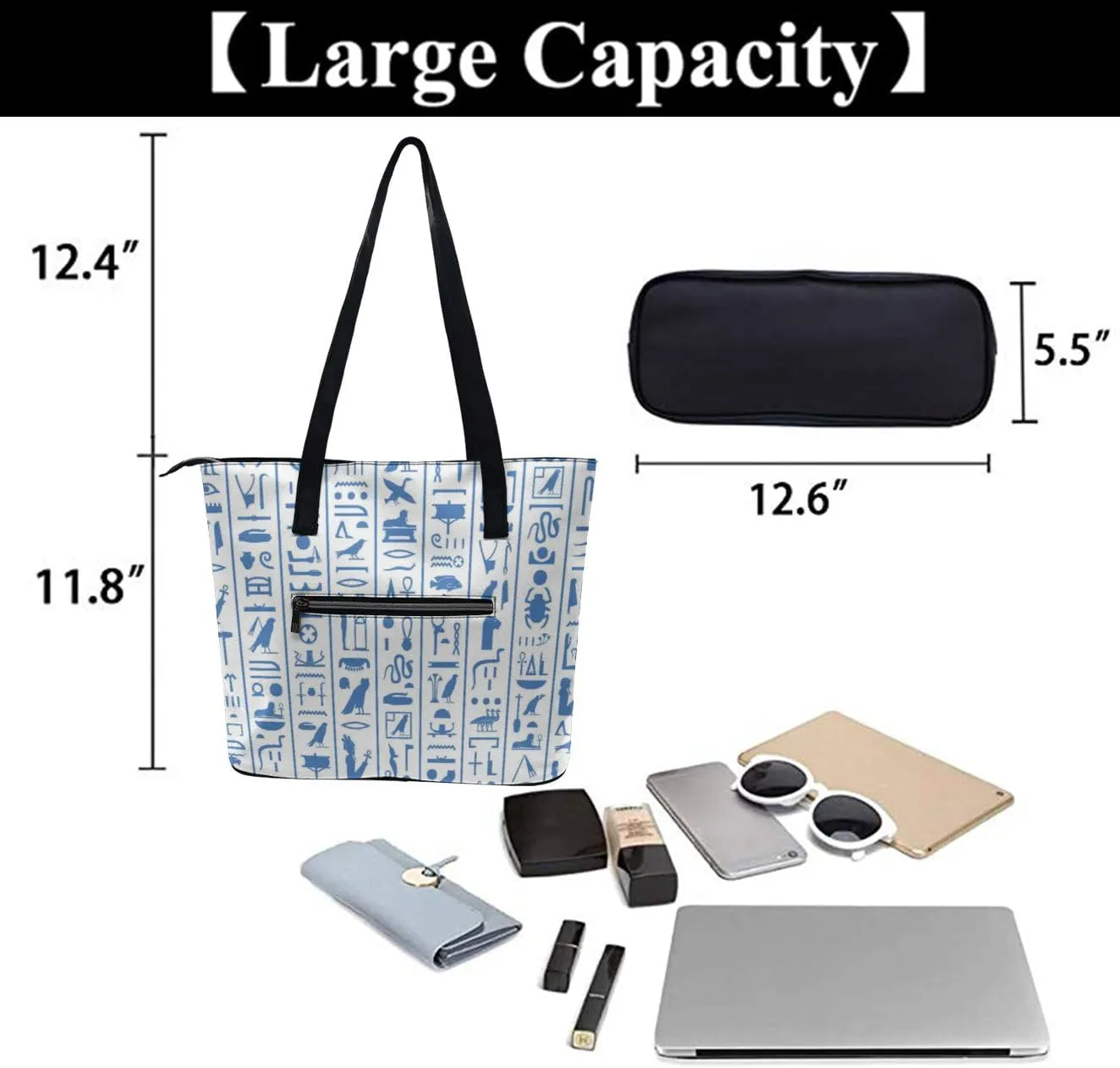 PU Leather Shoulder Bag for Women Beach Tote Bag Aesthetic Tote Bag Hippie Bag Clutch Bag