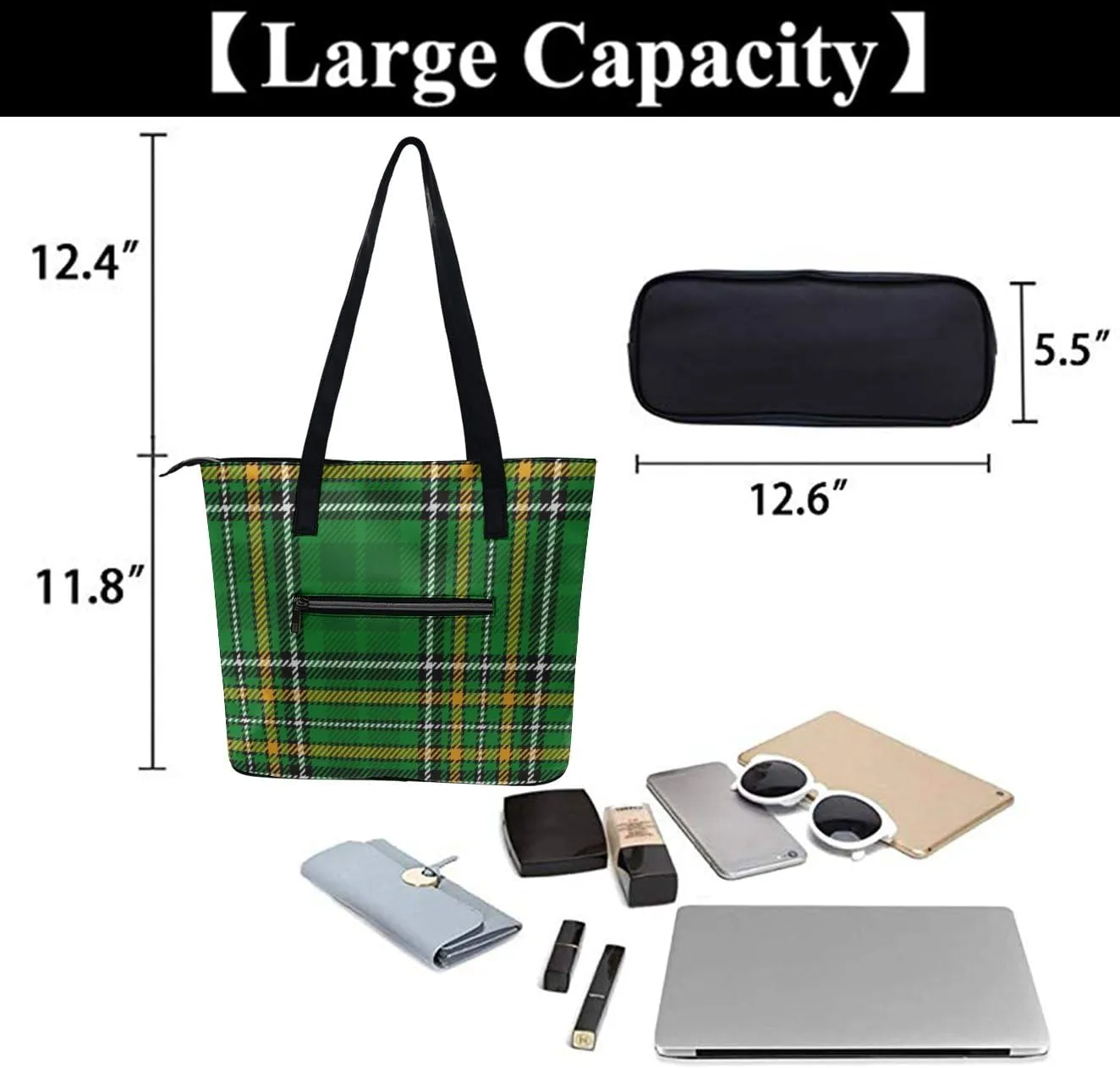 PU Leather Shoulder Bag for Women, Tote Bag Shoulder Bag Large Bag Handbag Summer Travel Bag Clutch Bag for Picnic