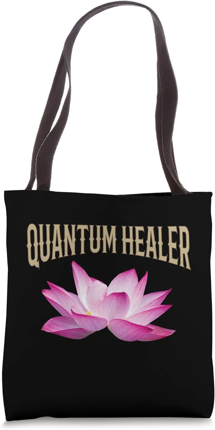 Quantum Healing Beginner / Classic Lotus Quantum Healer Idea Tote Bag