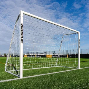 QUICKPLAY Pro Alu Match Soccer Goal Range | Premium Reinforced Aluminum Soccer Match Goal [Single Goal]