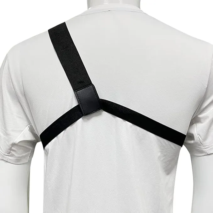 Radio Chest Harness Shoulder Radio Holster Chest Pack Adjustable Single Radio Pouch Two-Way Radio Holster for Motorola Radios and BAOFENG Walkie Talkies etc.