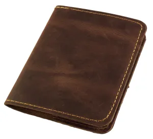 Refillable Leather Pocket Notebook - Mini Composition Cover - Fits Standard 4.5 x 3.25" Mini Composition Book