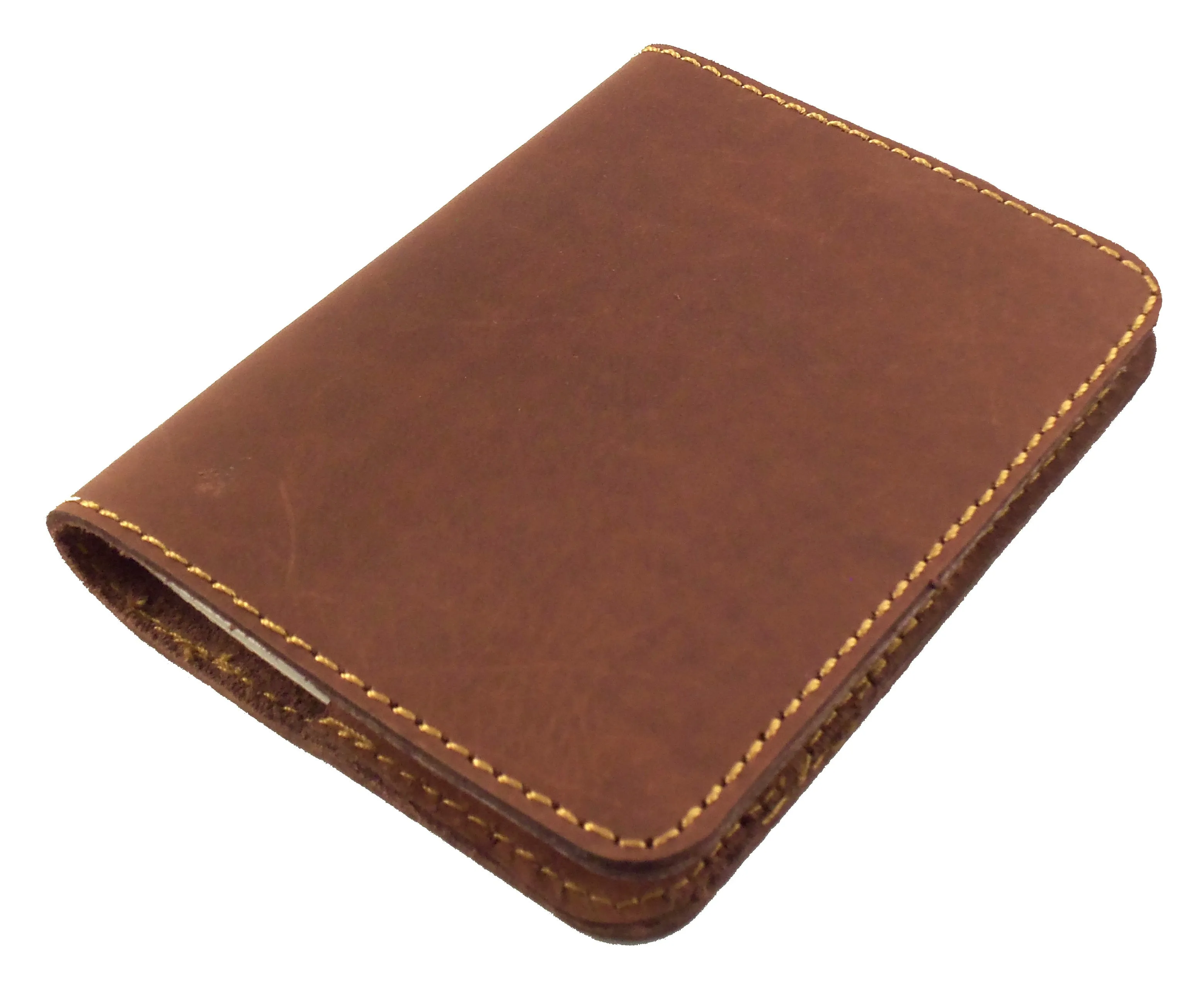 Refillable Leather Pocket Notebook - Mini Composition Cover - Fits Standard 4.5 x 3.25" Mini Composition Book