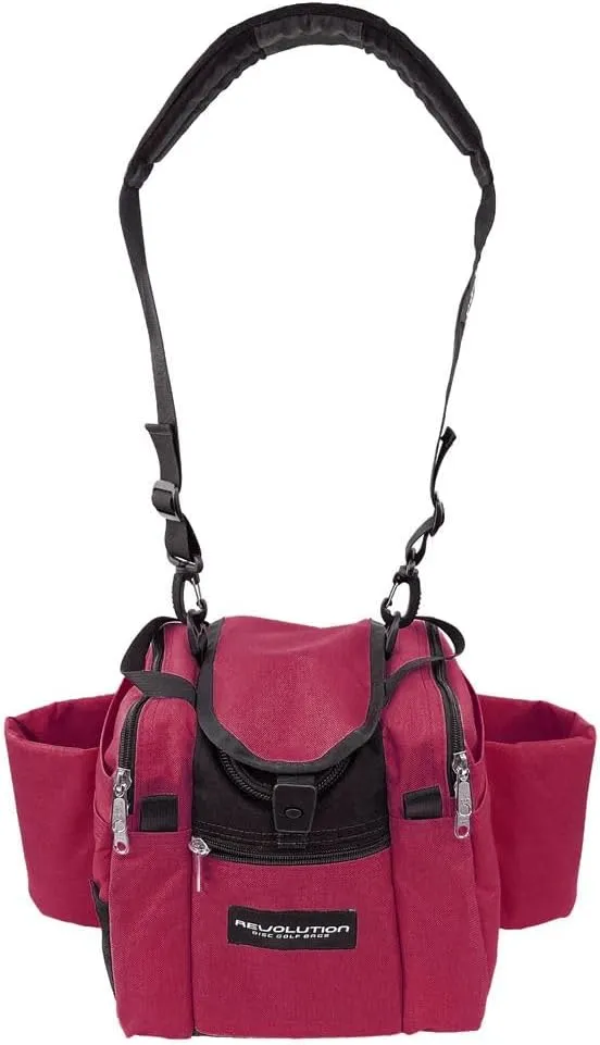 Revolution Mini Deluxe V3 Disc Golf Bag - Crimson