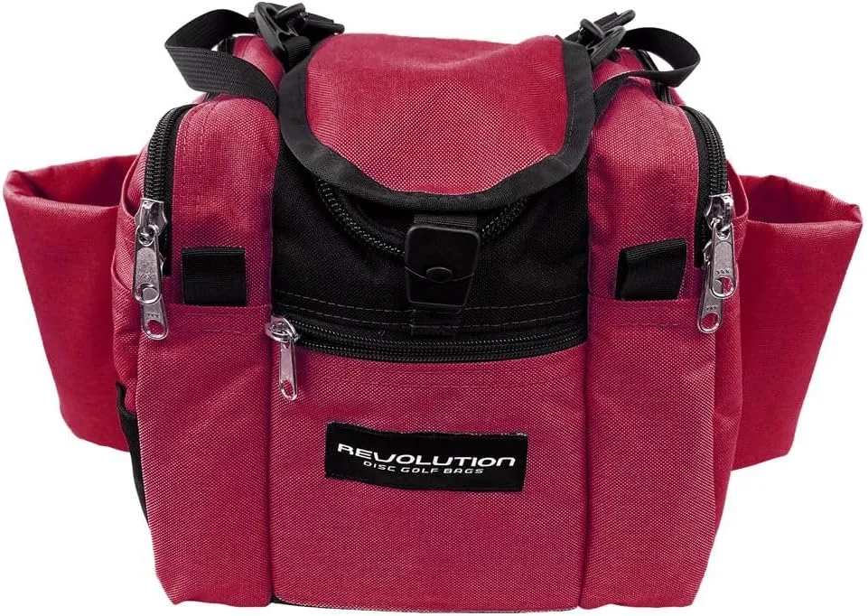 Revolution Mini Deluxe V3 Disc Golf Bag - Crimson