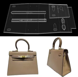 RIVEENY Handbag Shoulder Bag Acrylic Template,Leather Pattern Acrylic Leather Pattern Leather Templates for Women's Handbags