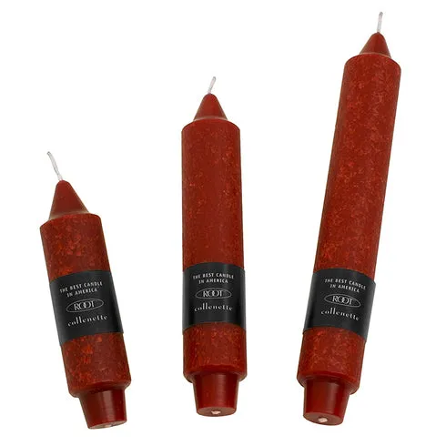 Root 7" Collenette Unscented Beeswax Blend Dinner Candles  (Box of 4)