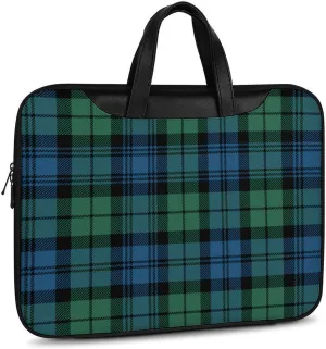 Ross Red Tartan Clans Handheld Single Shoulder Crossbody Laptop Bag Unisex