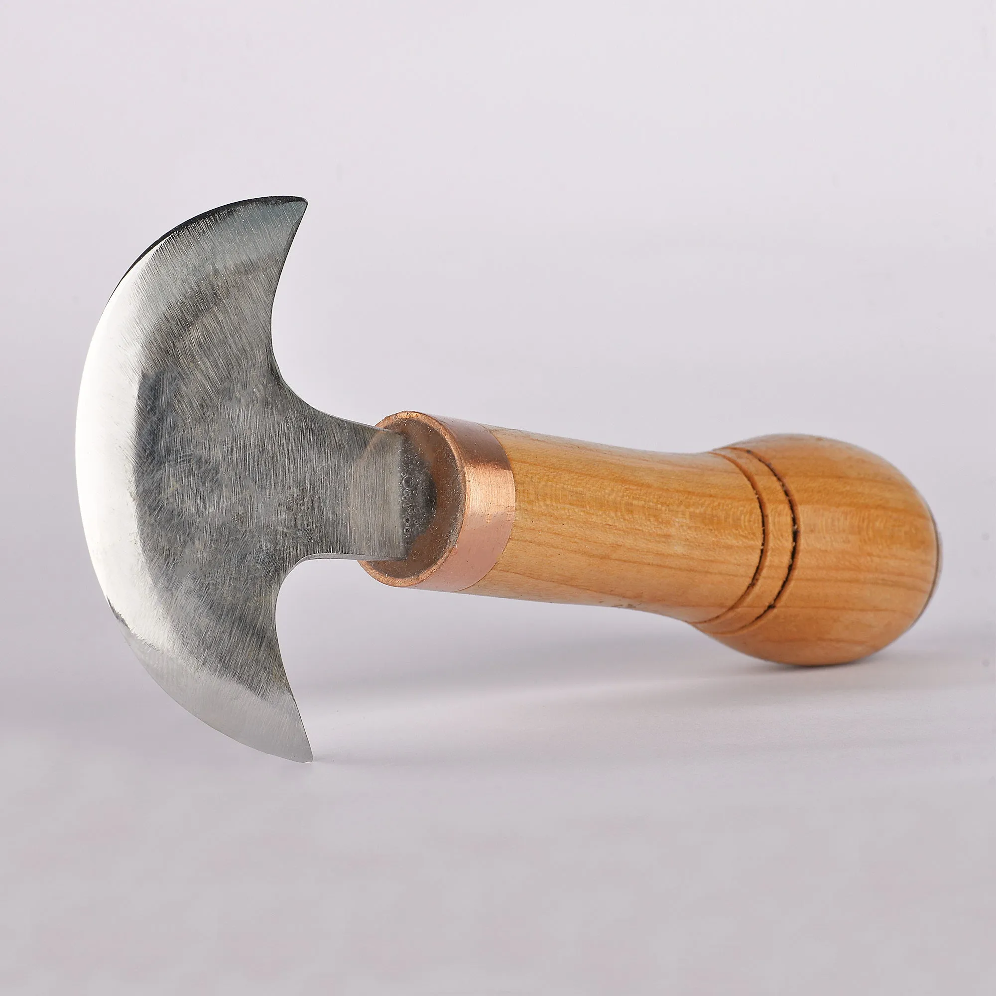 Round Leather Knife. Doubled Edged, Rounded Knife for Leather Crafts - by Stamesky.