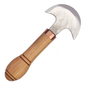 Round Leather Knife. Doubled Edged, Rounded Knife for Leather Crafts - by Stamesky.