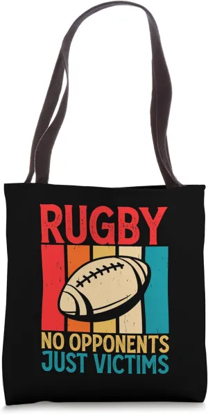Rugby No Opponents Just Victims - Funny Rugby Player Team Tote Bag