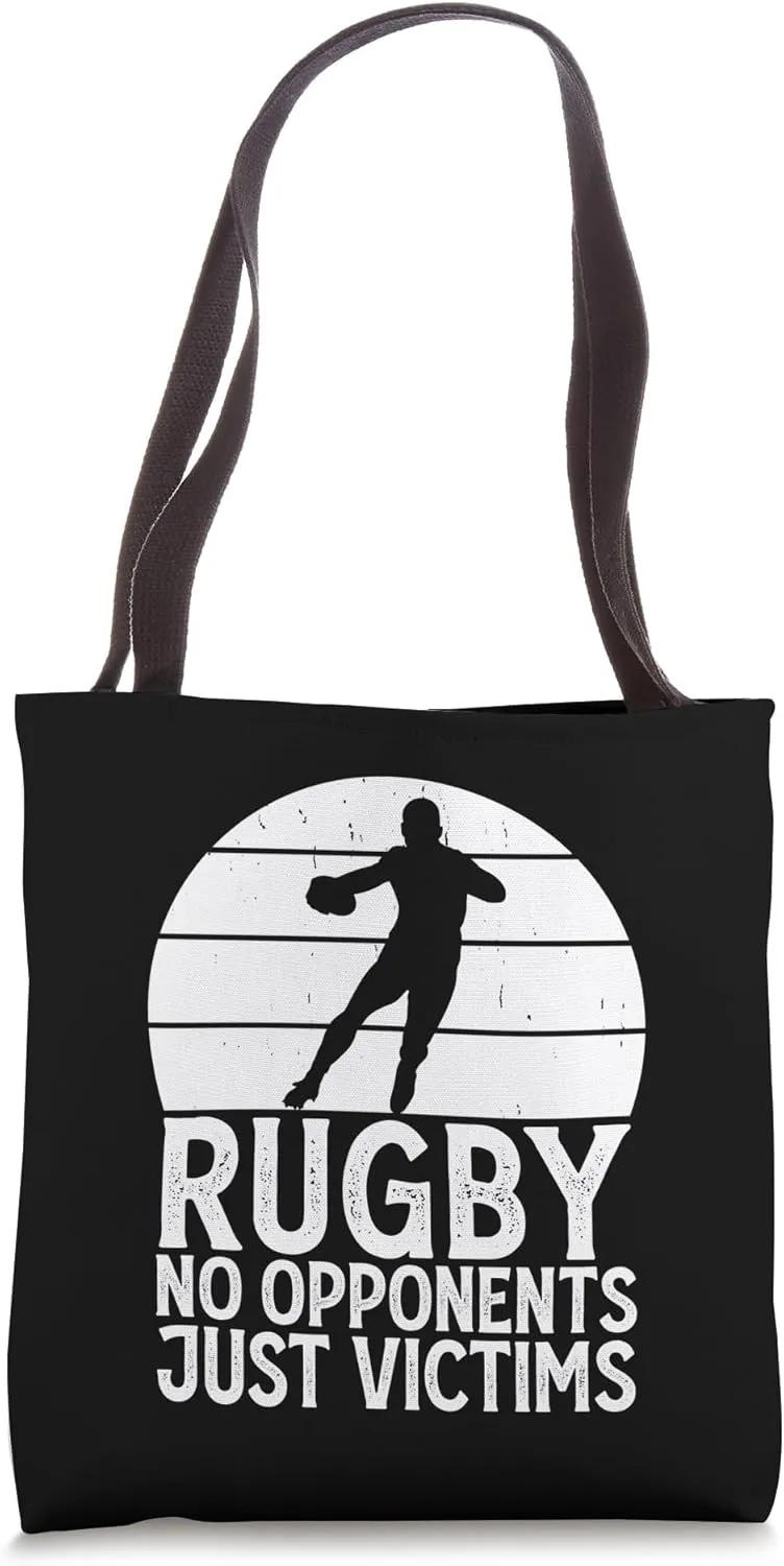 Rugby No Opponents Just Victims - Funny Rugby Player Team Tote Bag