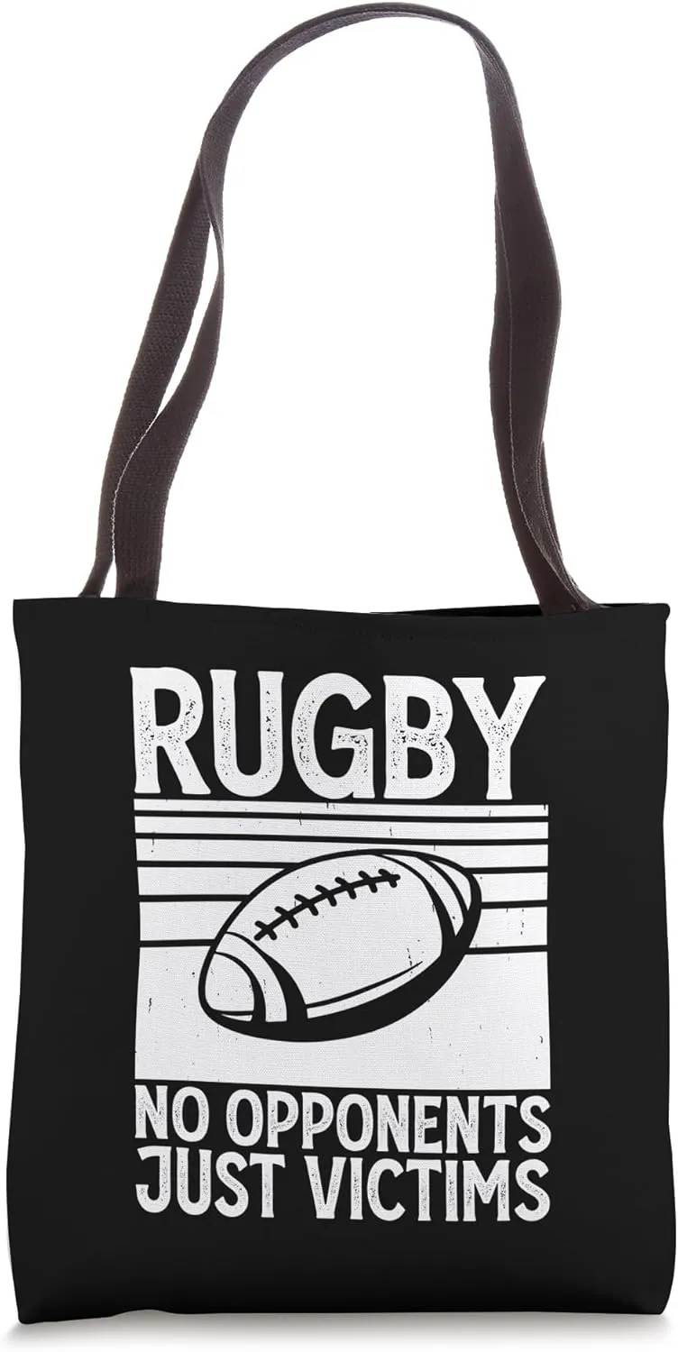 Rugby No Opponents Just Victims - Funny Rugby Player Team Tote Bag