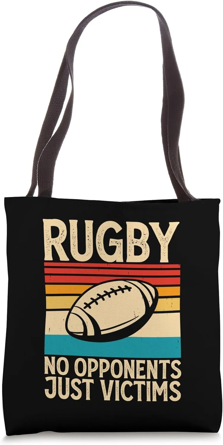 Rugby No Opponents Just Victims - Funny Rugby Player Team Tote Bag
