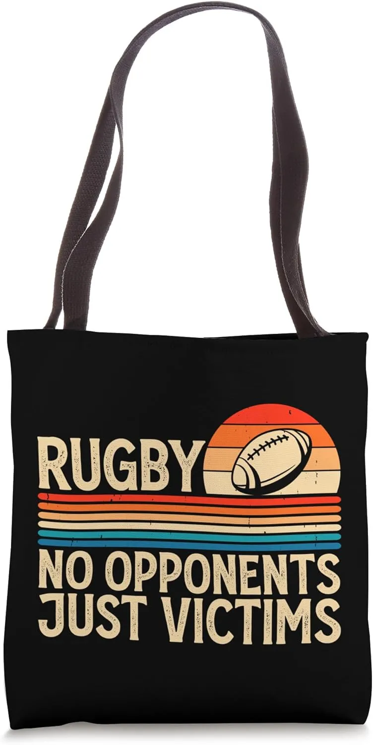 Rugby No Opponents Just Victims - Funny Rugby Player Team Tote Bag