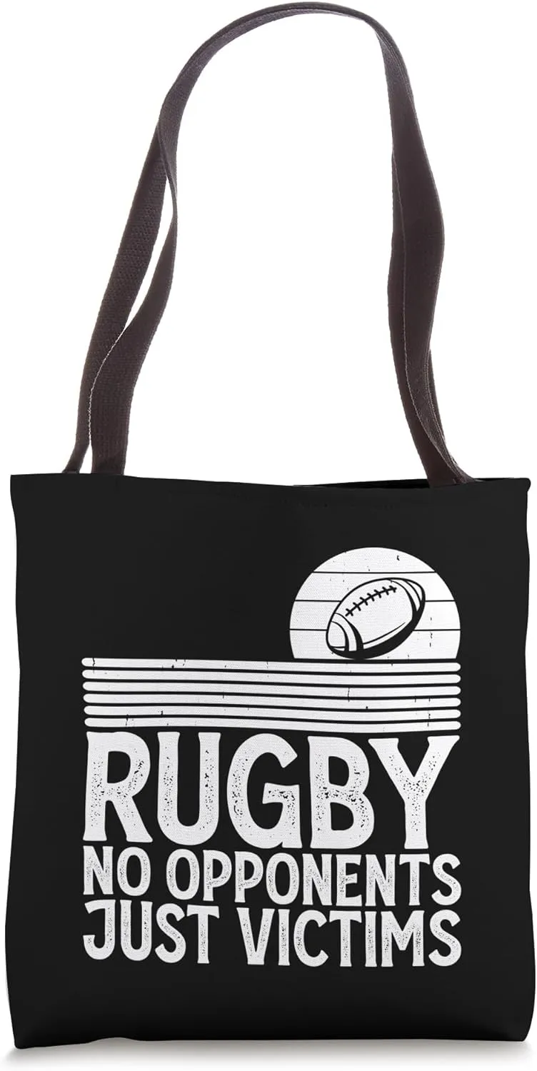 Rugby No Opponents Just Victims - Funny Rugby Player Team Tote Bag