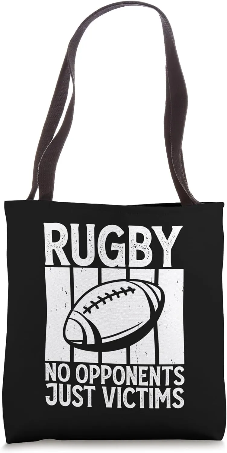 Rugby No Opponents Just Victims - Funny Rugby Player Team Tote Bag
