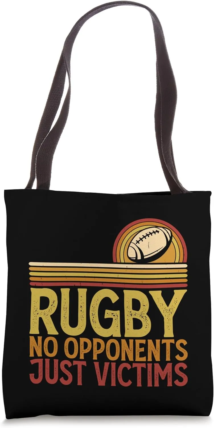 Rugby No Opponents Just Victims - Funny Rugby Player Team Tote Bag