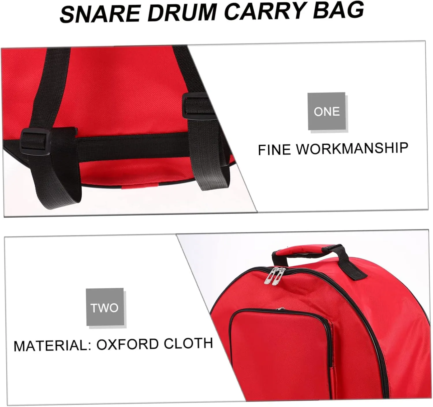 SAFIGLE Convenient Snare Drum Bag 13/14 Oxford Cloth Storage Bag Drum Hard Cases