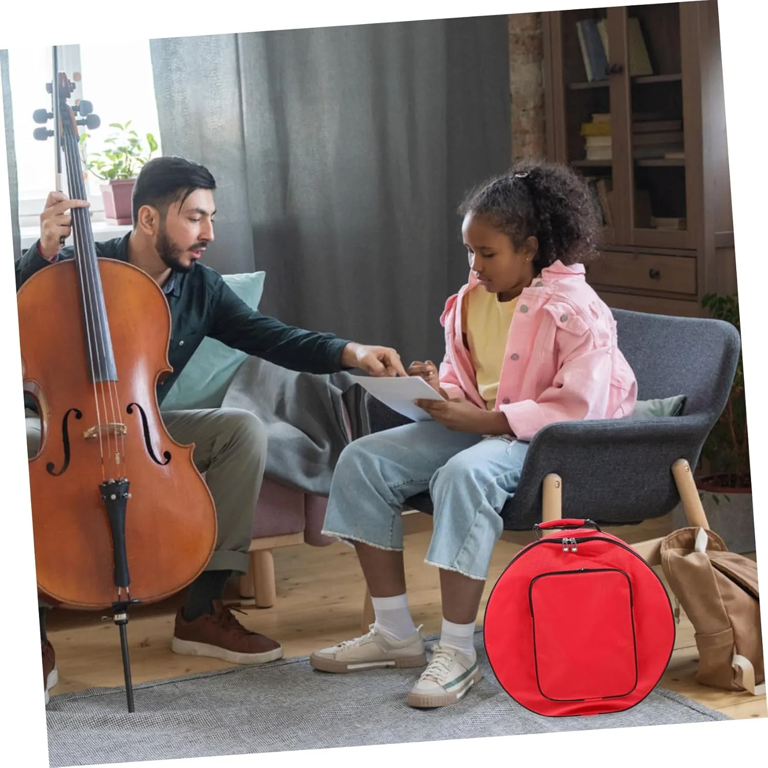 SAFIGLE Convenient Snare Drum Bag 13/14 Oxford Cloth Storage Bag Drum Hard Cases