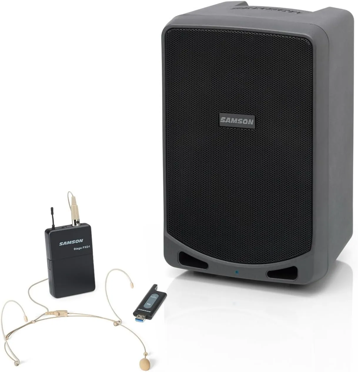 Samson Expedition XP106wDE Rechargeable Portable PA with Headset Wireless System and Bluetooth