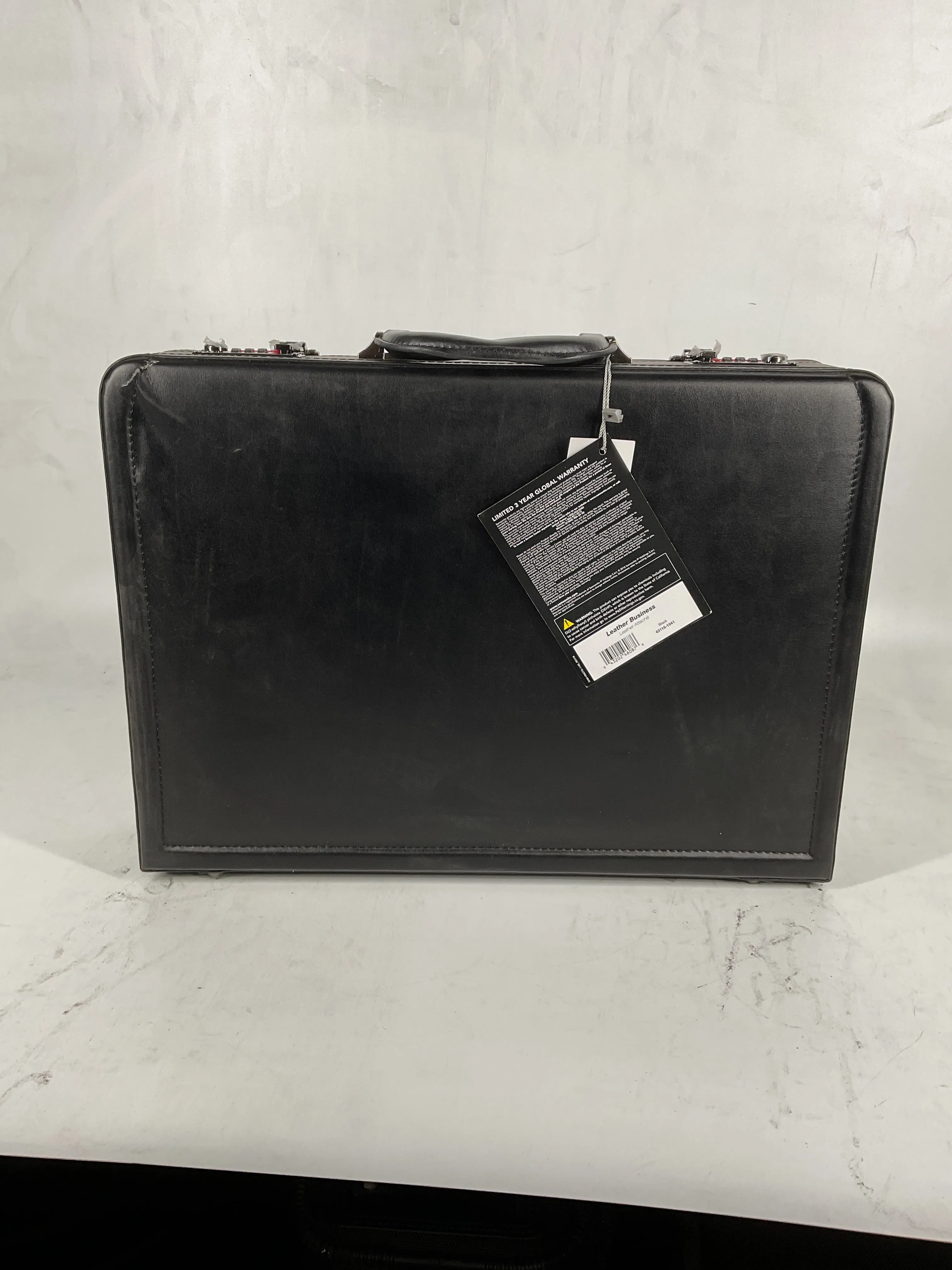 Samsonite Bonded Leather Attache 15.6 Black One Size U2
