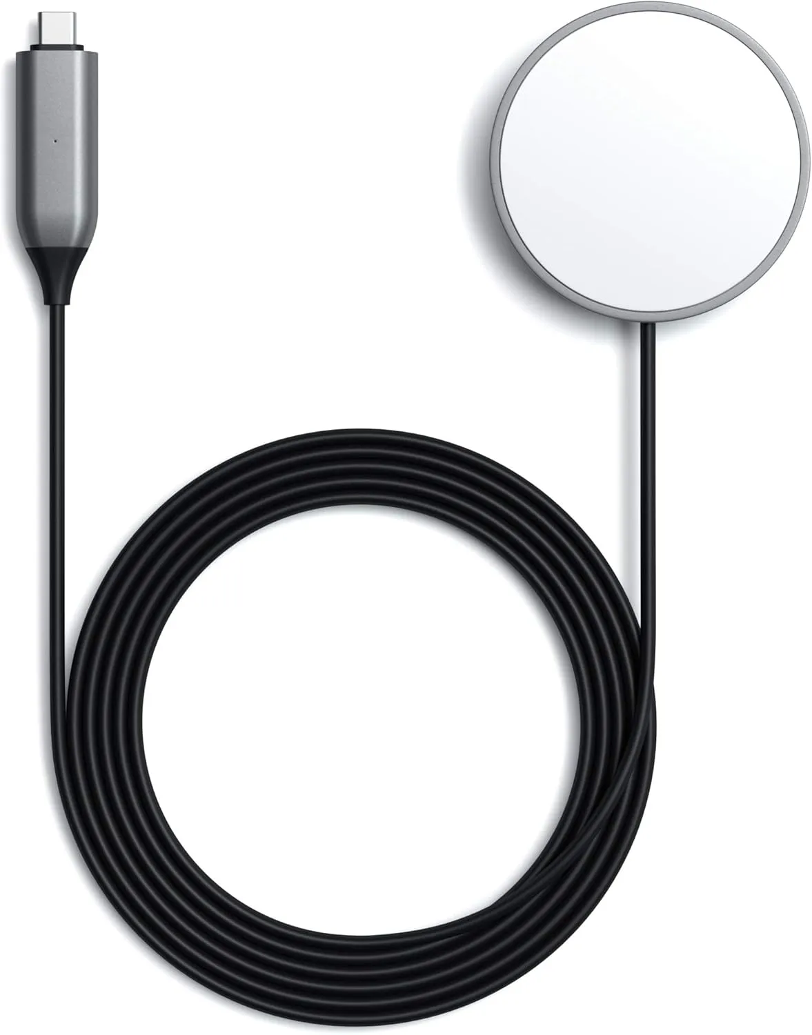 Satechi USB C Magnetic Wireless Charging Cable (Magnetic Wireless Charger) - Compatible with iPhone 16 Pro Max/16 Pro/16/16 Plus, iPhone 15 Pro Max/15 Pro/15/15 Plus and More