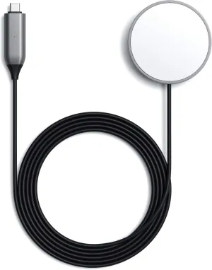 Satechi USB C Magnetic Wireless Charging Cable (Magnetic Wireless Charger) - Compatible with iPhone 16 Pro Max/16 Pro/16/16 Plus, iPhone 15 Pro Max/15 Pro/15/15 Plus and More