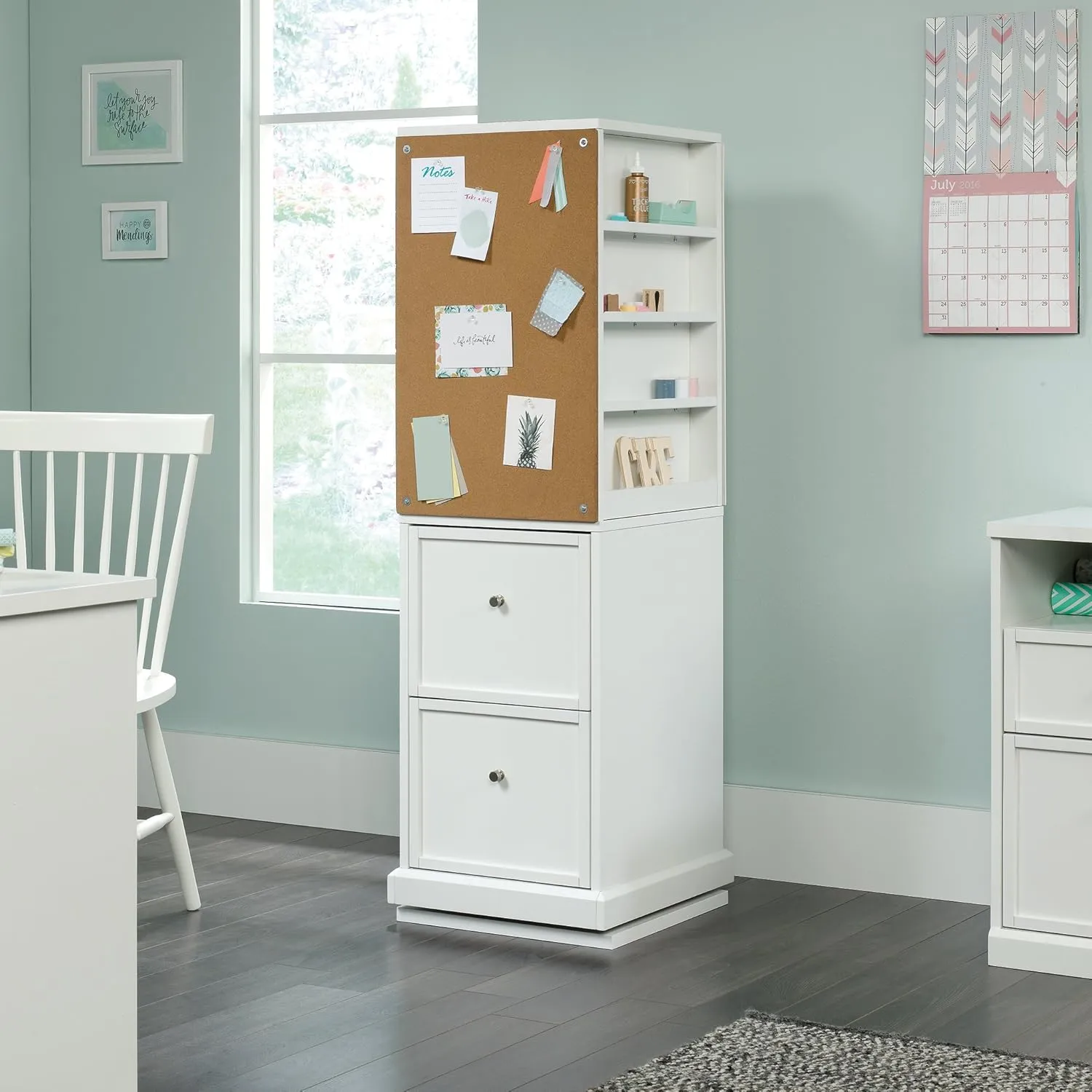 Sauder Craft Pro Series Craft Tower/ Pantry cabinets, White finish