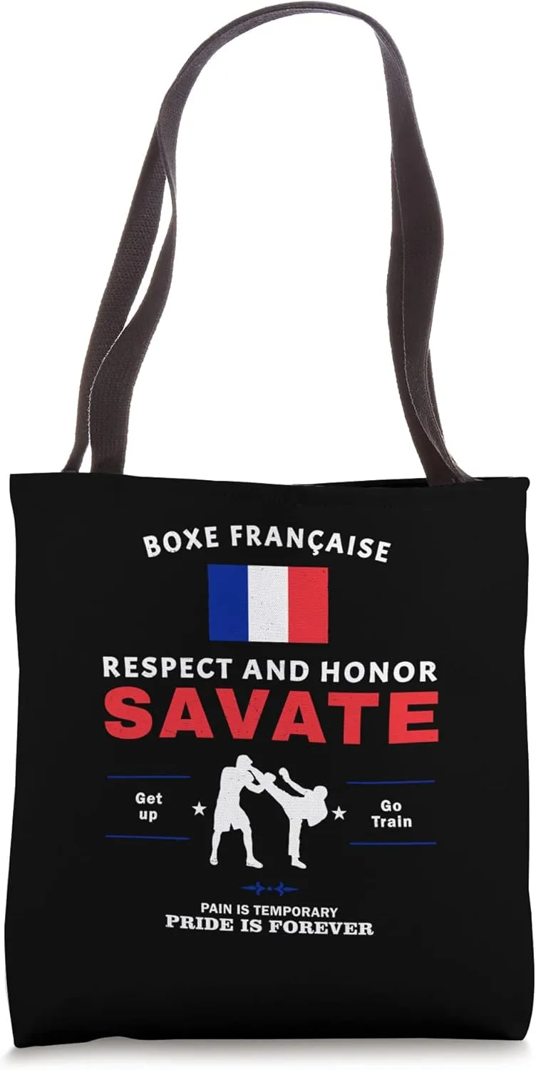 Savate French Kickboxing Savate Fighter Tote Bag