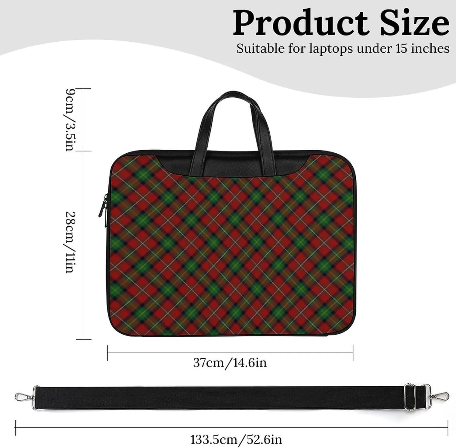 Scottish Clan Home Hume Handheld Single Shoulder Crossbody Laptop Bag Unisex