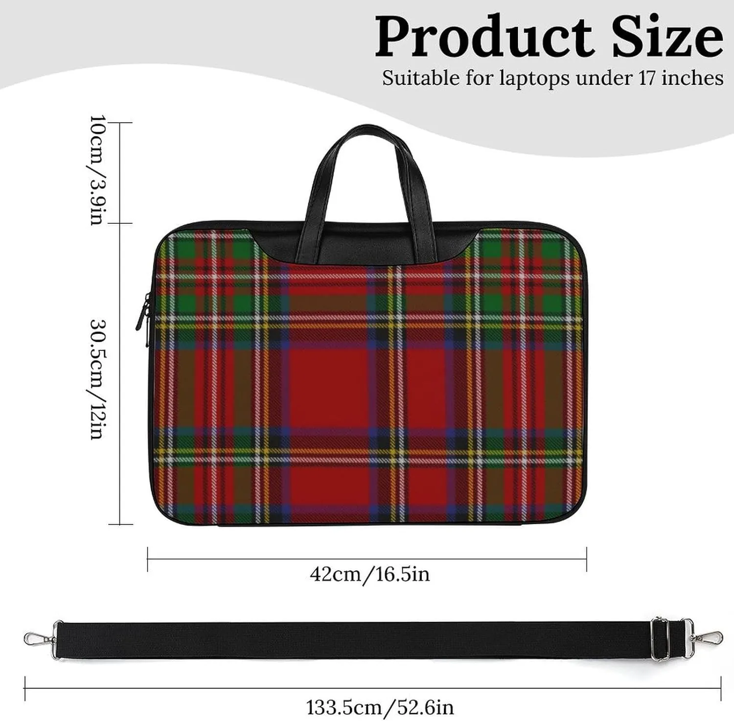 Scottish Clan Home Hume Handheld Single Shoulder Crossbody Laptop Bag Unisex