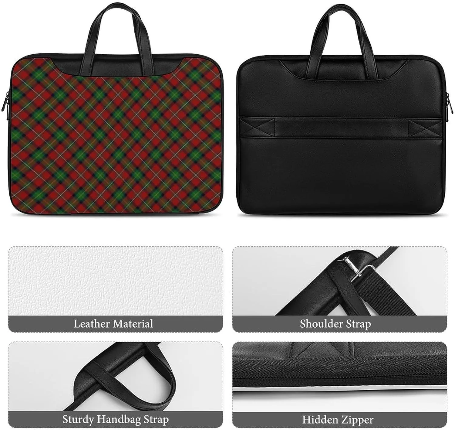 Scottish Clan Home Hume Handheld Single Shoulder Crossbody Laptop Bag Unisex