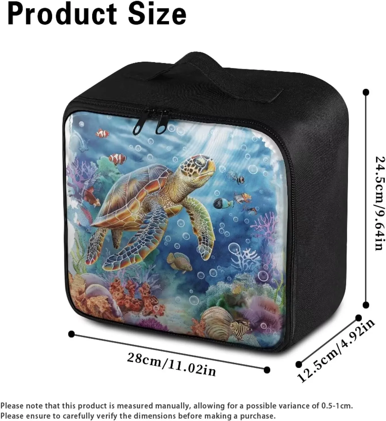 Sea Turtle First Aid Bag Empty Travel First Aid Kit Pouch College Medical Kit Bag for Dorm Medical Storage Bag Emergency Survival Pouch Bag for School Camping Hiking Home Travel