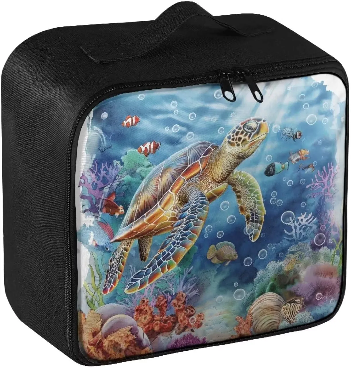Sea Turtle First Aid Bag Empty Travel First Aid Kit Pouch College Medical Kit Bag for Dorm Medical Storage Bag Emergency Survival Pouch Bag for School Camping Hiking Home Travel