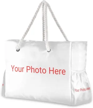 senya Large Beach Shoulder Bags Canvas Tote Water Resistant for Gym Travel Daily