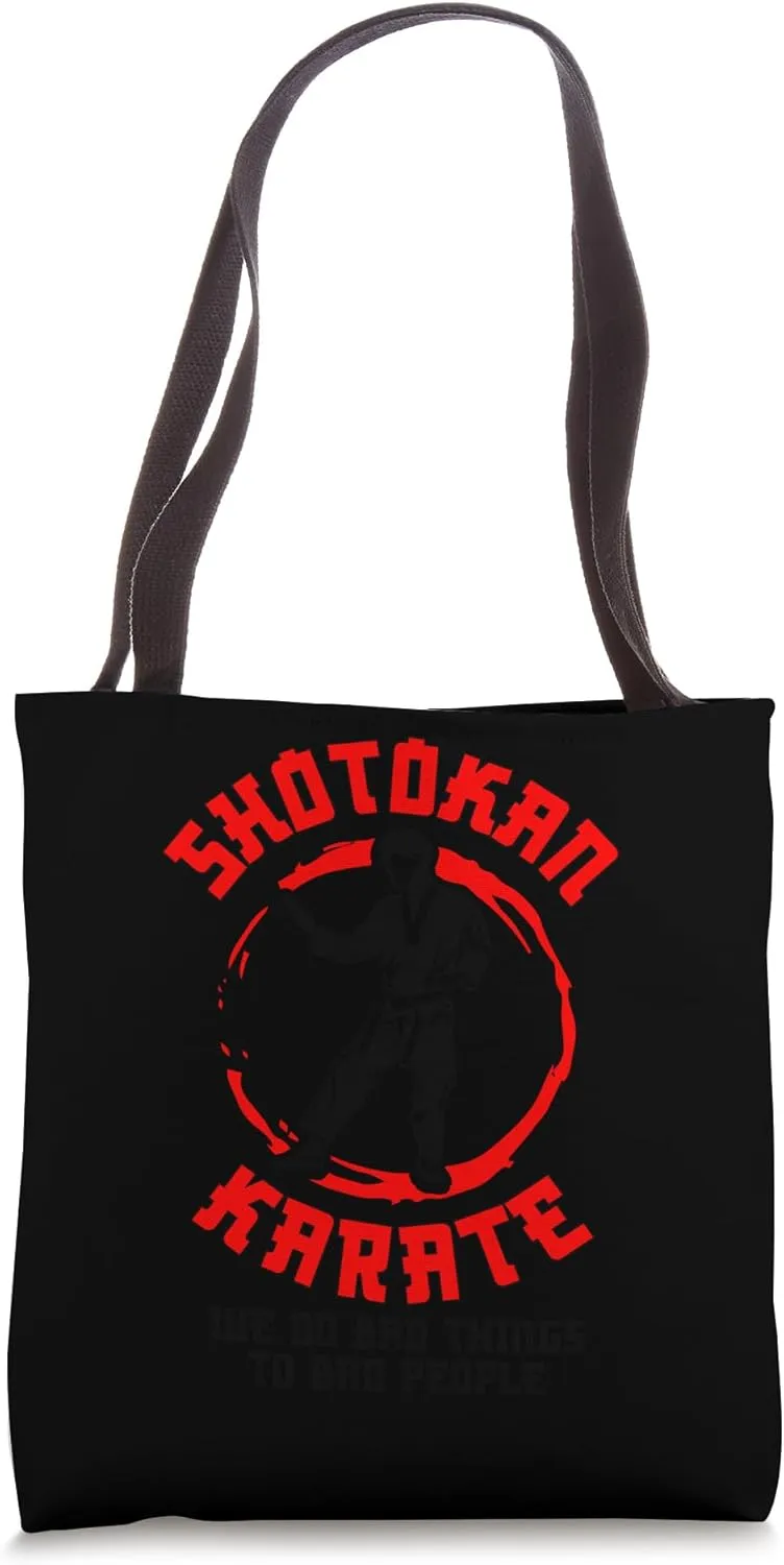 Shotokan Martial Arts Dont Flatter Teacher Shotokan Symbol Tote Bag