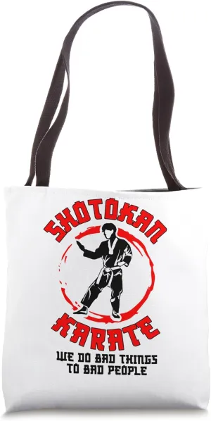 Shotokan Martial Arts Dont Flatter Teacher Shotokan Symbol Tote Bag