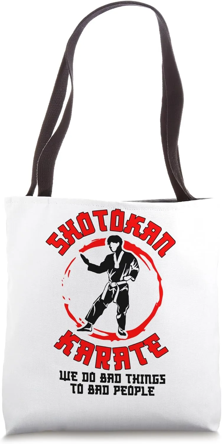Shotokan Martial Arts Dont Flatter Teacher Shotokan Symbol Tote Bag