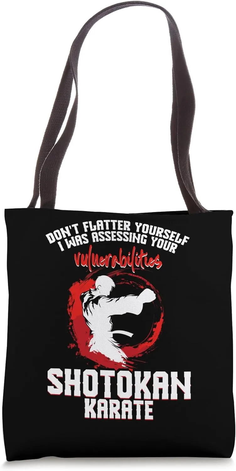 Shotokan Martial Arts Dont Flatter Teacher Shotokan Symbol Tote Bag