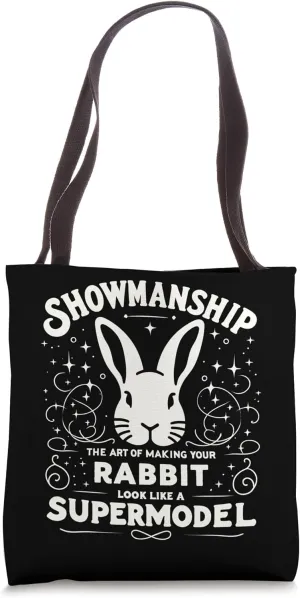 Showmanship County Showing Fair Animal Rabbit Livestock Show Tote Bag