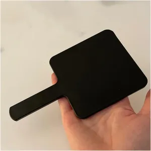 Simple Handle Mirror Portable Makeup Mirror Handheld Makeup Mirror Small Mirror Black Square Makeup Mirror Mirror