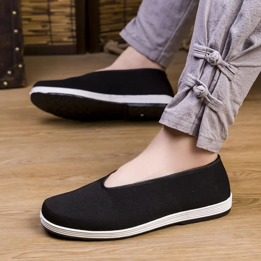 Slip-on Chinese Traditional Tai Chi Shoes, Kung Fu Old Beijing Shoes, Martial Arts Shoes, Canvas Shoes for Men and Women, Chinese Style