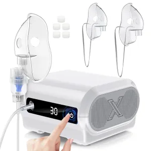Smart Digital Display Nebulizer Machine for Adults and Kids, Compression Nebulizer for Breathing Treatment, Jet Nebulizer with Timing Function for Home