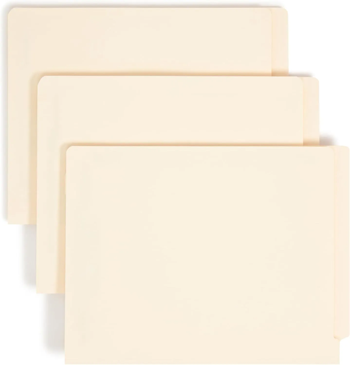 Smead End Tab Fastener File Folders, 50 Count, Manila, Reinforced Straight-Cut Tabs, 4 Fasteners, Letter Size (34220)